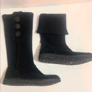 UGG knit cardy sweater boots